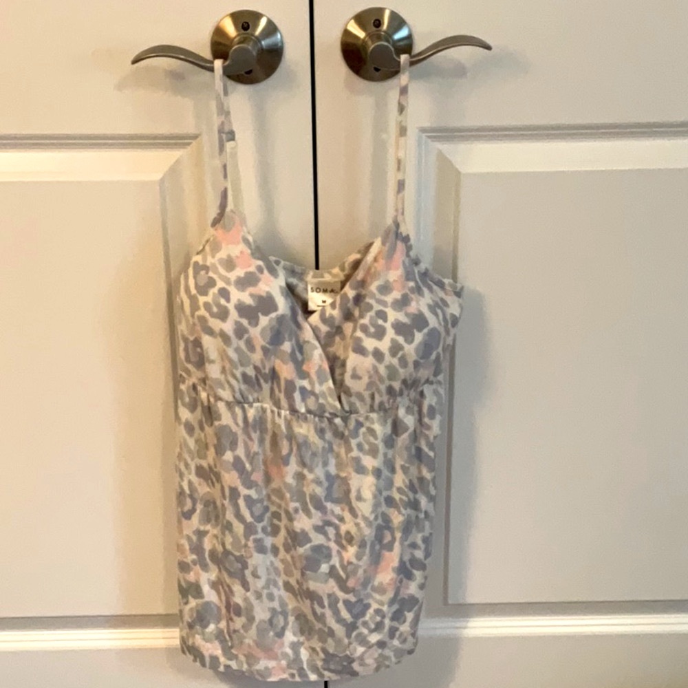 NWT Soma cool nights cami with removable cups size medium